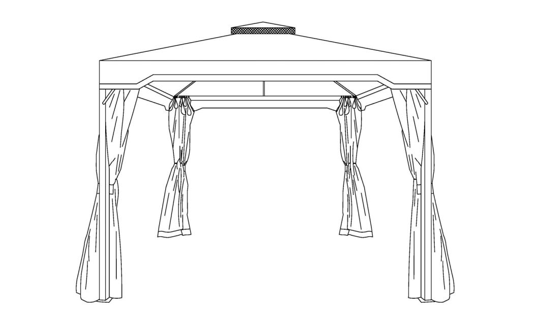 Instalační průvodce 10 ft x 10 ft železné patio