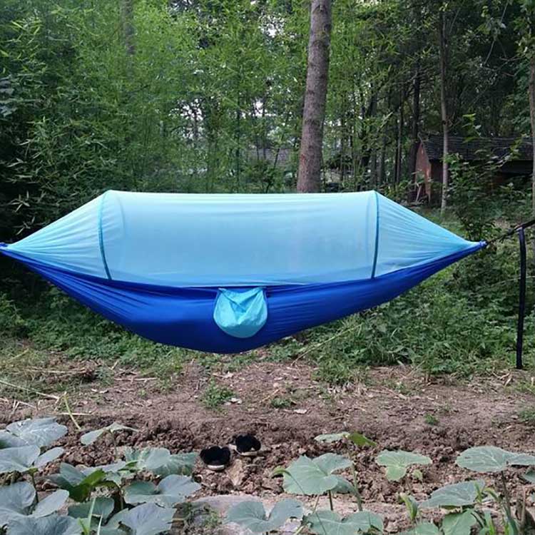Kempingová houpací síť s vyskakovací moskytiérou