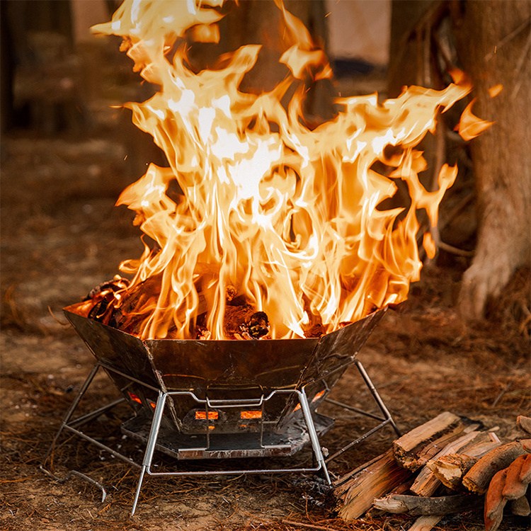 Skládací táborák Grill Camping Fire Pit