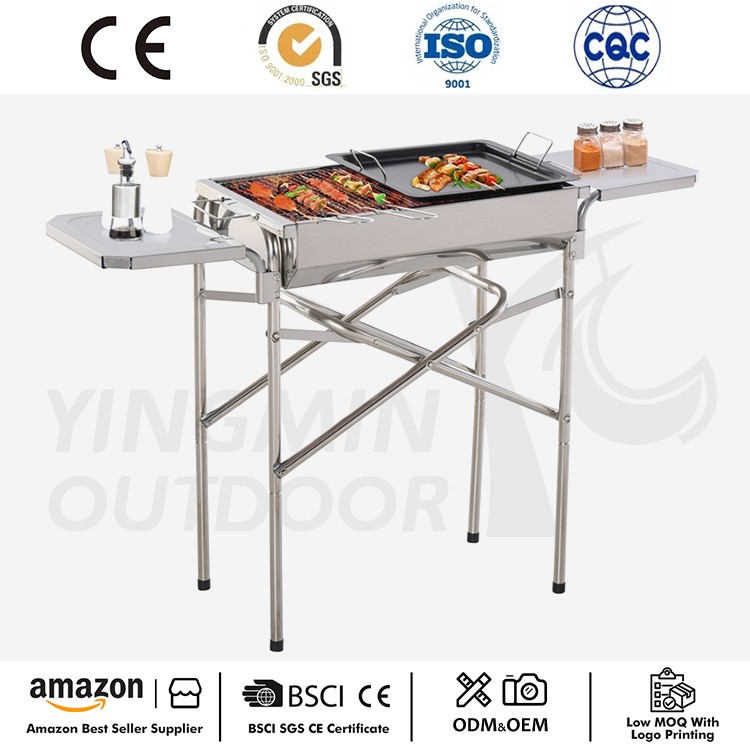 Přenosný BBQ gril na dřevěné uhlí