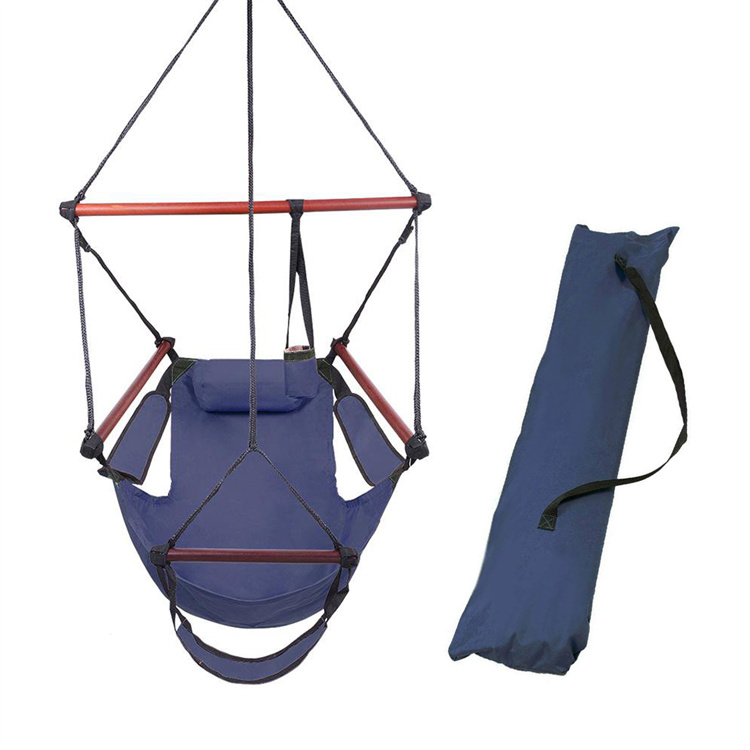Přenosná houpací síť Lanové křeslo Sky Swing
